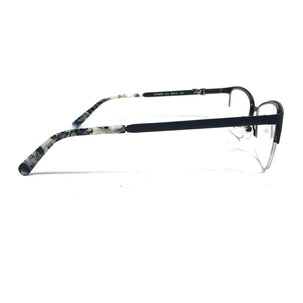Diane von Furstenberg Eyeglasses Frames DVF8056 414 Navy Blue Cat Eye 52-17-135